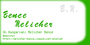 bence melicher business card